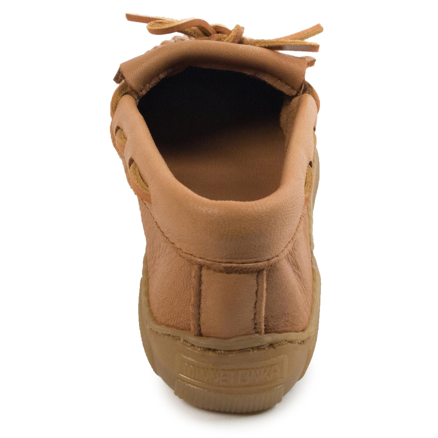 Minnetonka® Women's Natural Moosehide Leather Kilty Moccasins