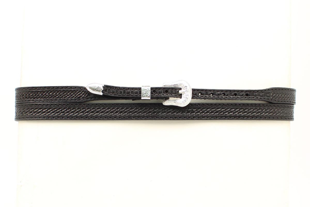 Double S® Full Grain Tooled Leather With Buckle Hat Band