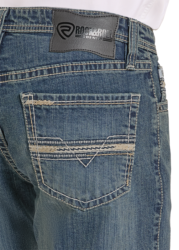 Panhandle Slim® Men's Medium Wash Ladder Stitch Denim Jeans