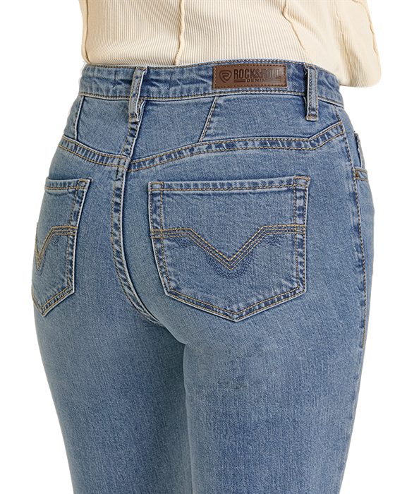 Panhandle Slim® Women's Yoke Detail High Rise Denim Pants
