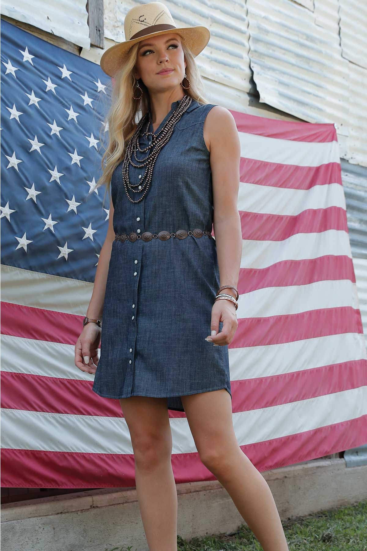 Cruel Denim Women's Chambray Dress - Indigo Cruel Denim Women's Chambray Dress - Indigo