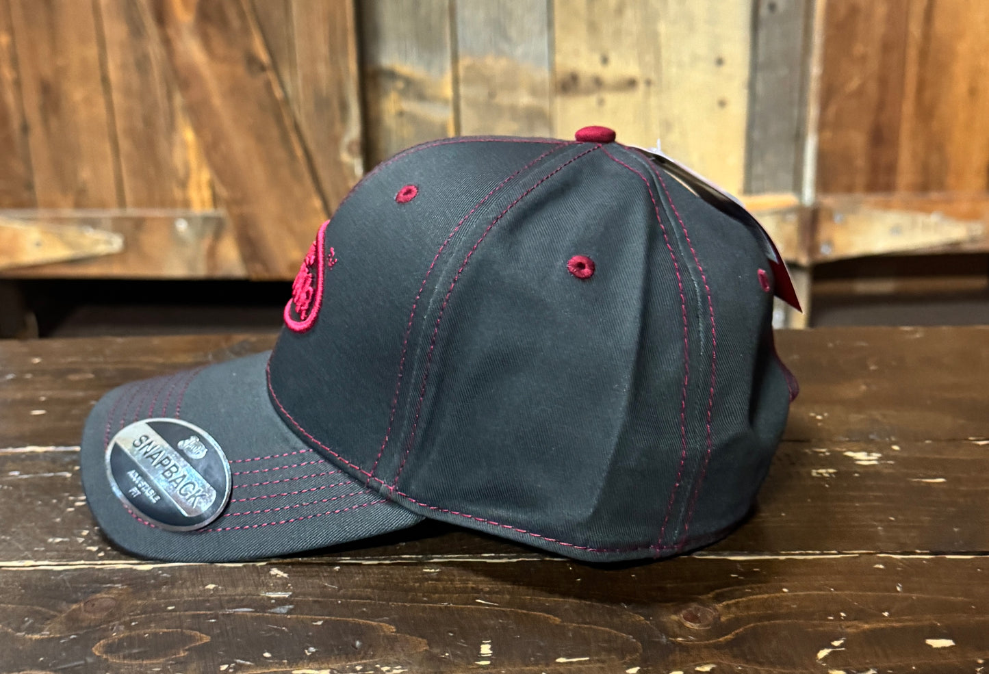 Justin's Gray and Fuschia Cap