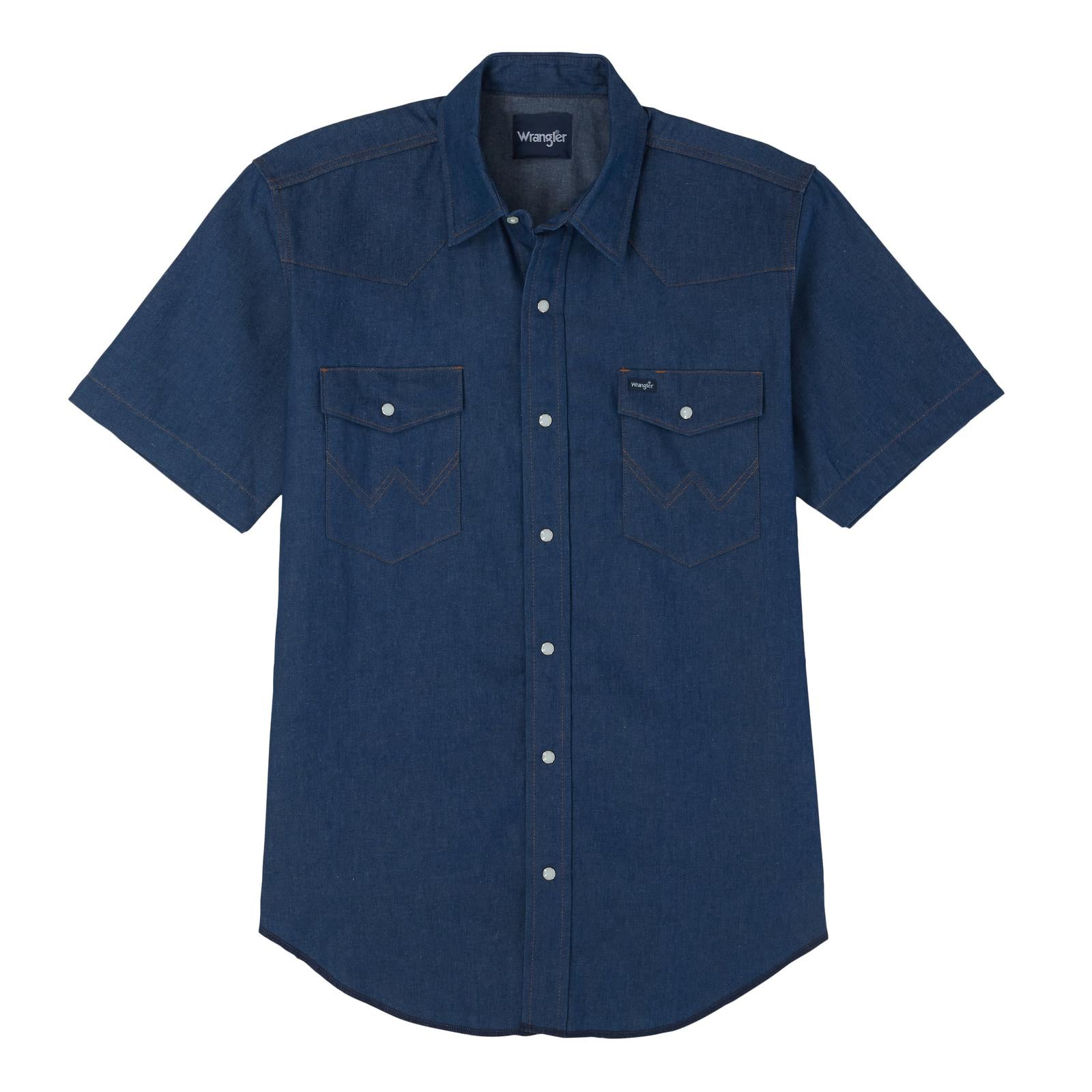 wrangler men's dress shirts Wrangler Men's Cowboy Cut Denim Work Shirt XL