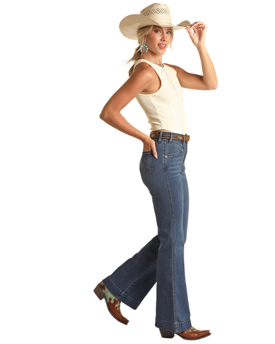 Panhandle Slim® Women's Rock N Roll Denim Western Jeans