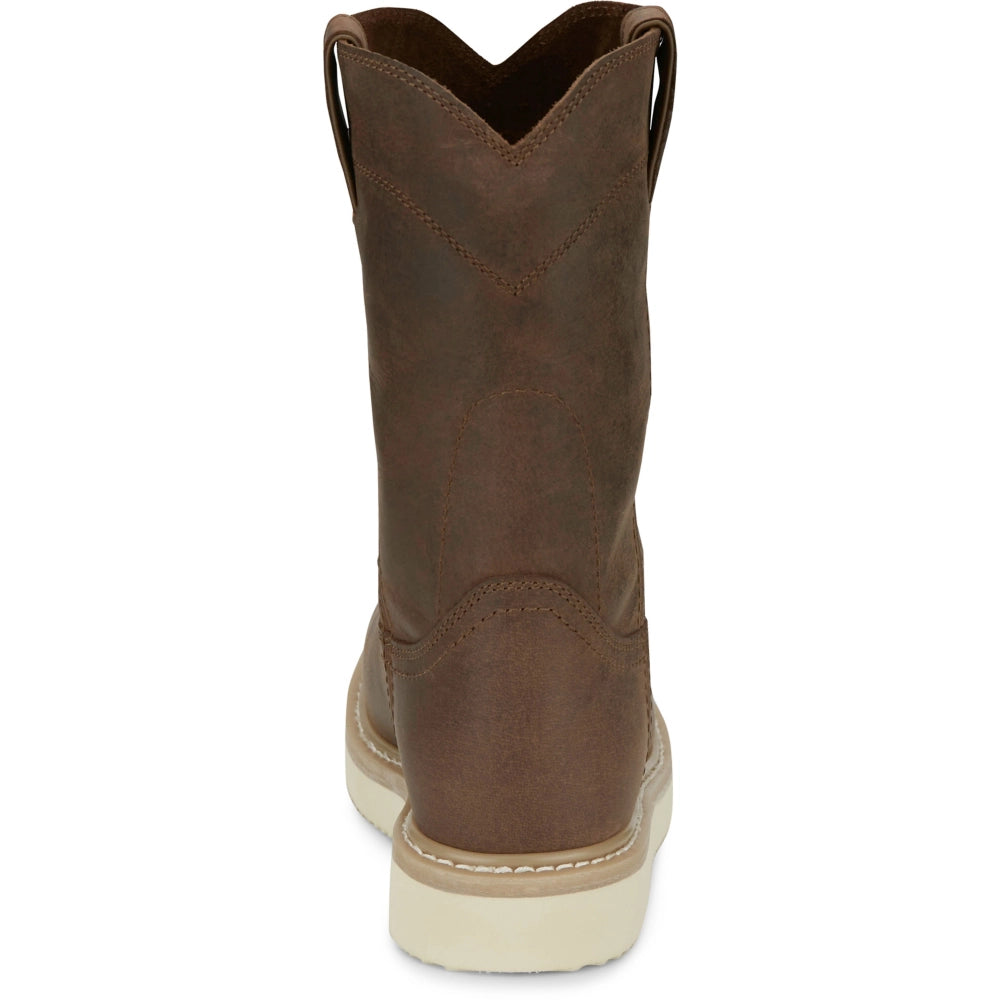 Justin® Men's Pecan Brown Ram Pull On Work Boots