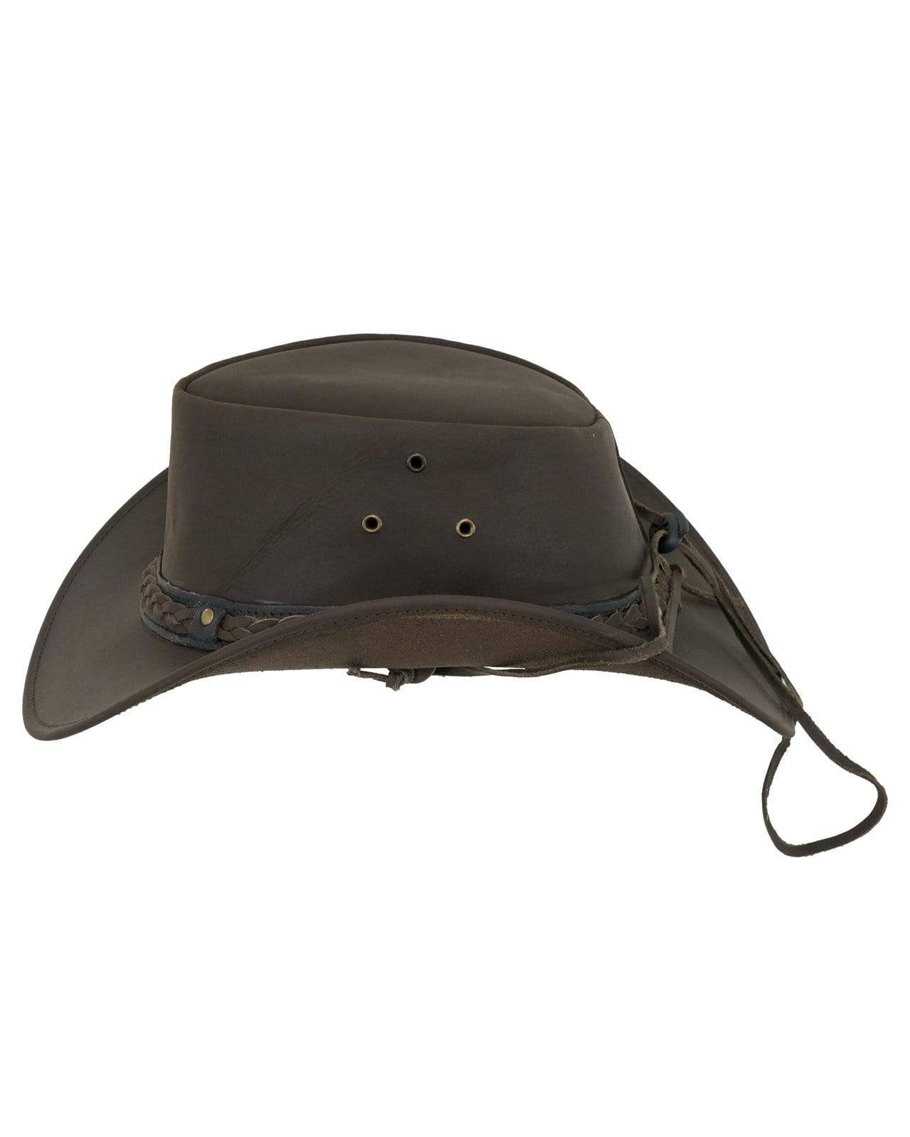 Outback Trading® Wagga Wagga Aussie Crown 2.5" Brim Genuine Leather Hat