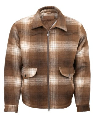 Outback® Men's Silas Brown Plaid Zip Front Jacket