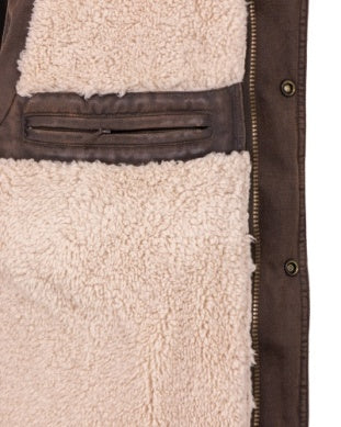 Outback® Men's Cobar Brown Berber Lined Zip Front Vest