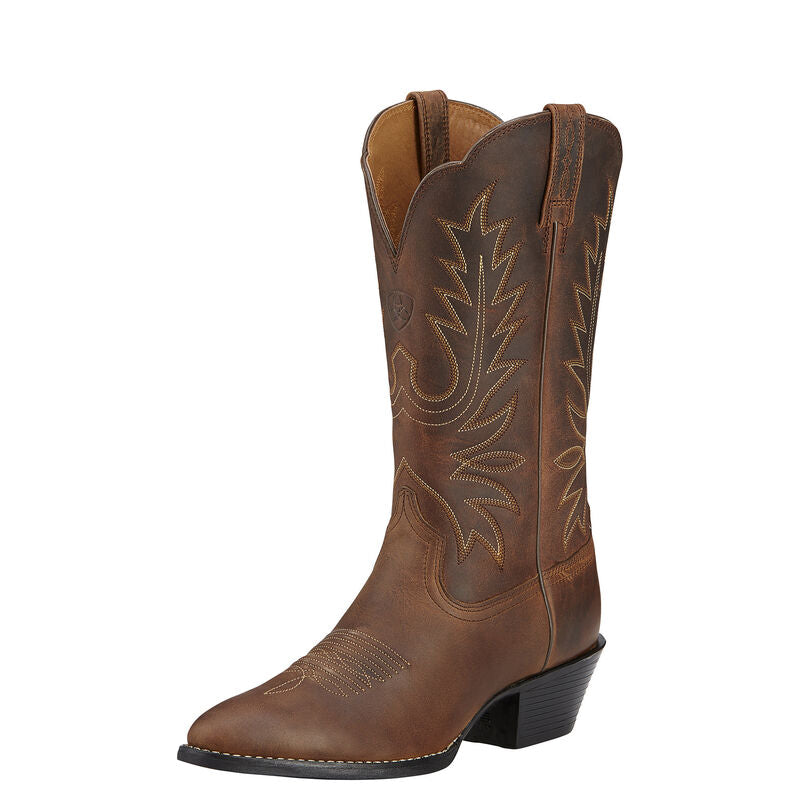 Ariat Women's R Toe Heritage Western Boots - Distressed Brown - 7.5 Ariat Women's R Toe Heritage Western Boots - Distressed Brown - 7.5