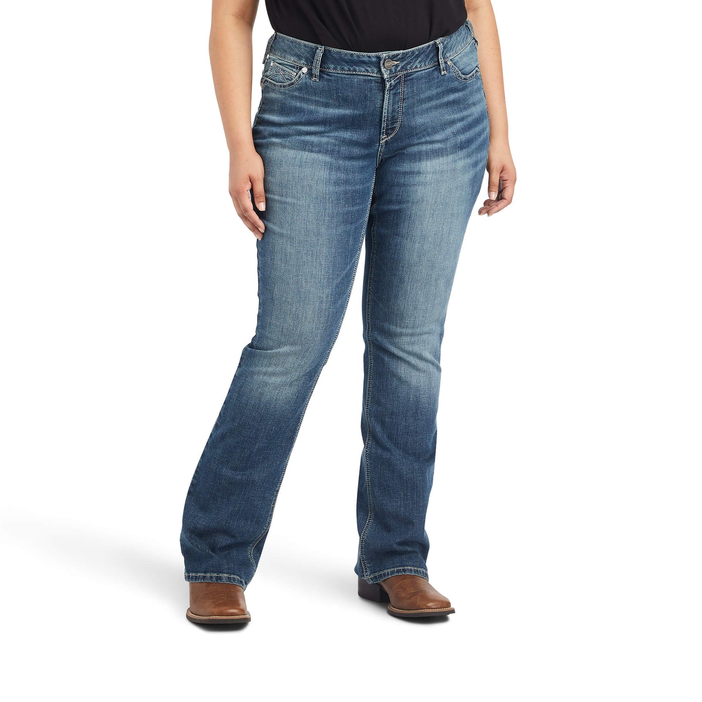 Ariat® Women's R.E.A.L. Maisie Mid Rise Boot Cut Denim Jeans