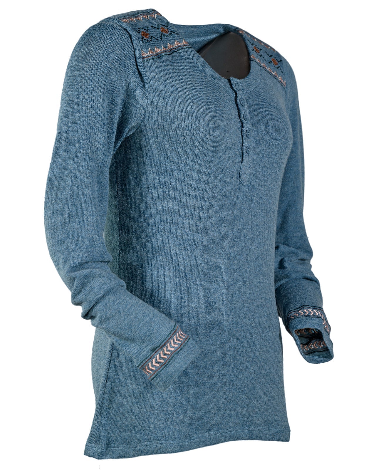 Outback Trading® Women's Julie 1/4 Button Front Tee Shirt