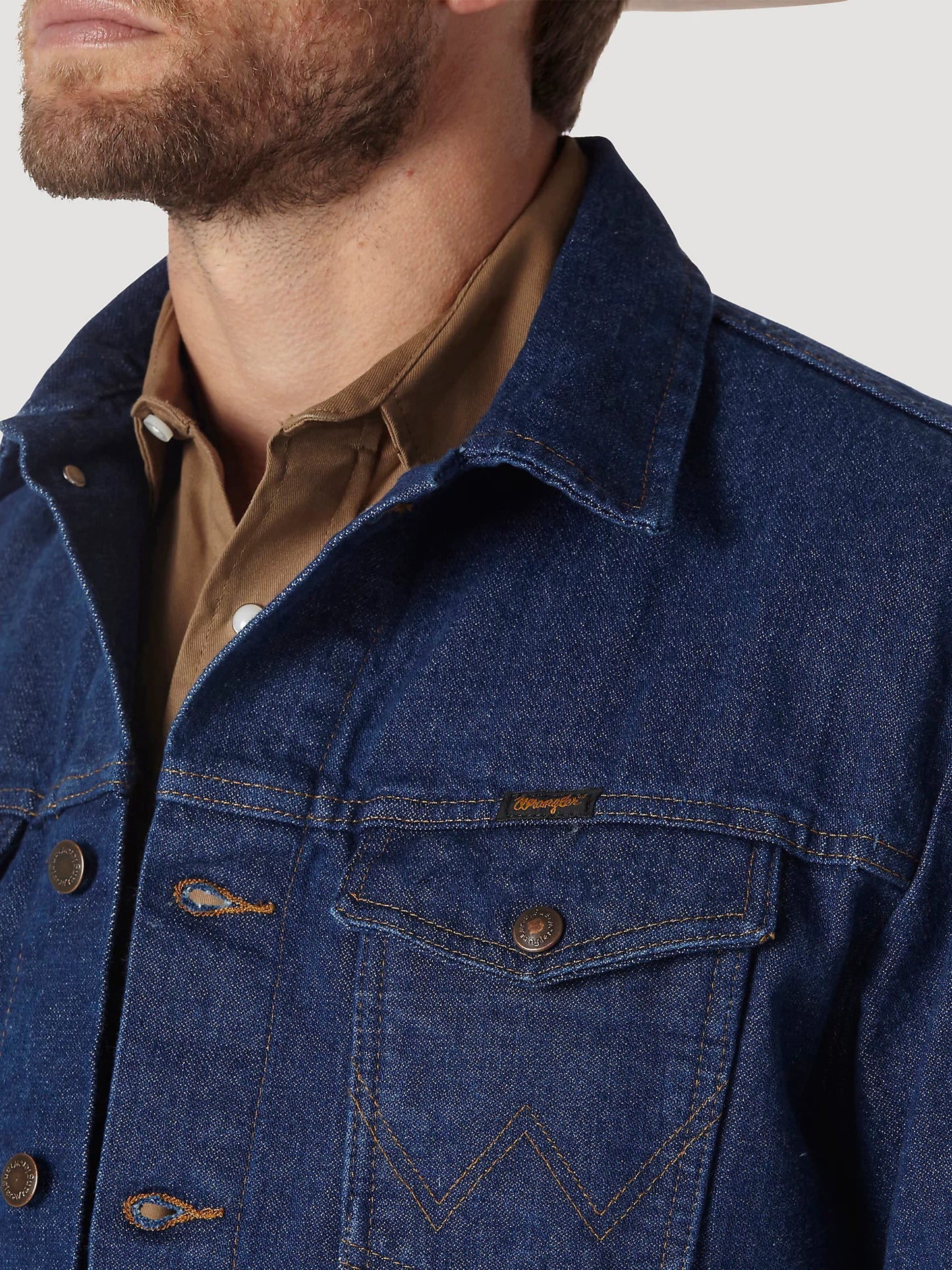 Wrangler® Men's Cowboy Cut® Unlined Prewashed Denim Jacket