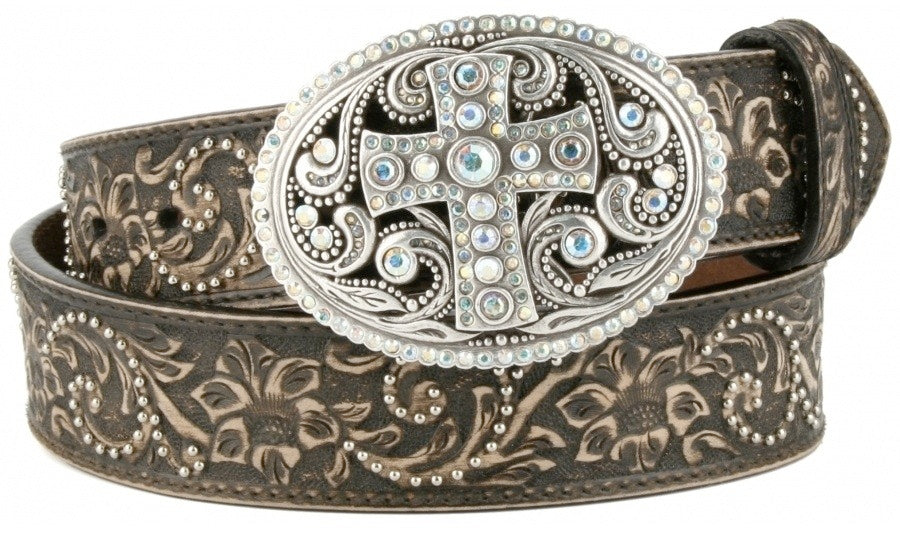 Justin® Women's Antique Cross Leather Western Belt – Solano's Boot