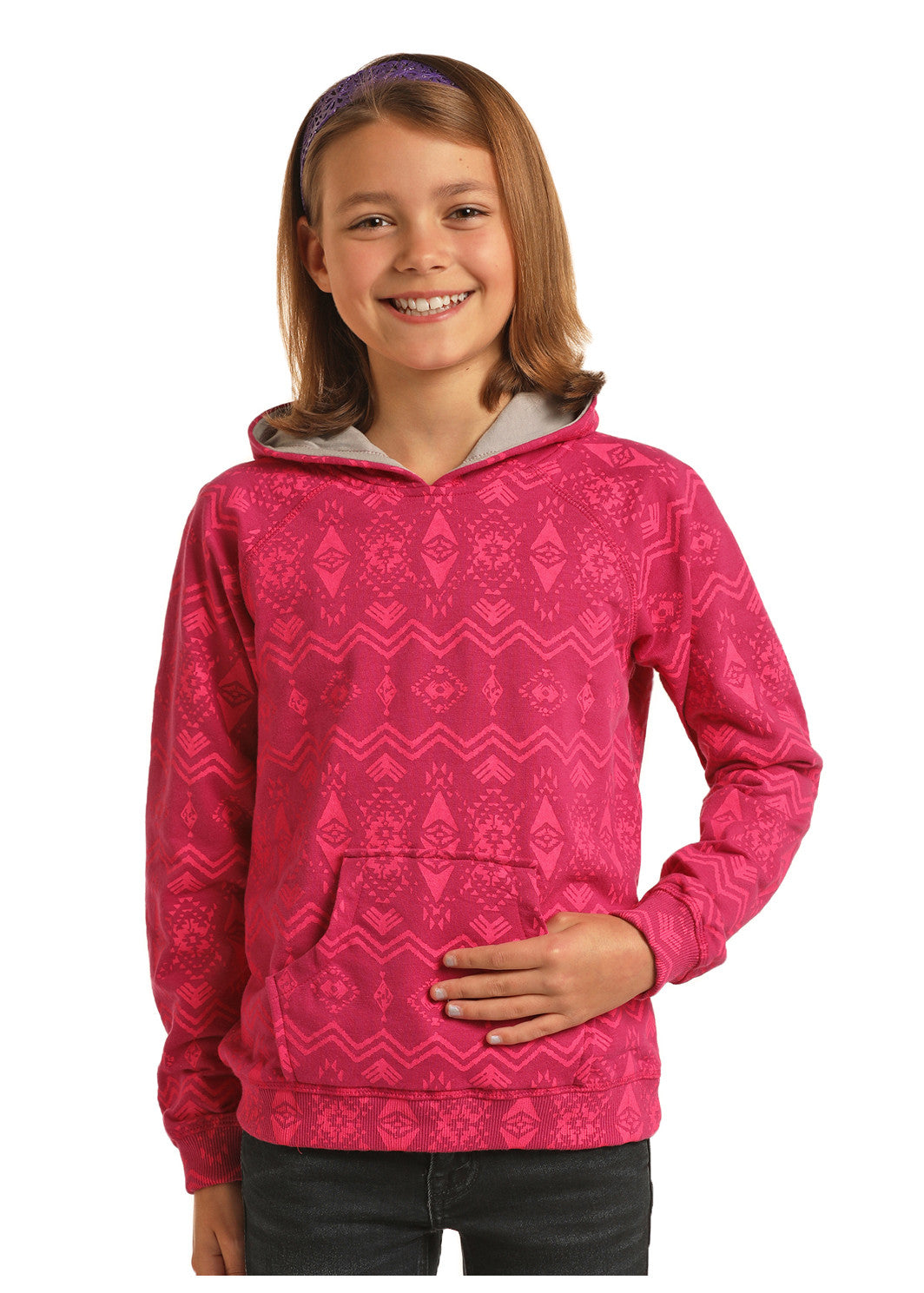 Panhandle Slim Kids' Southwestern Hoodie Cloth Jacket