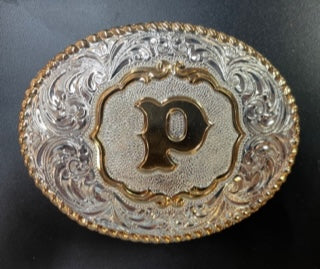 gold belt buckle cowboy