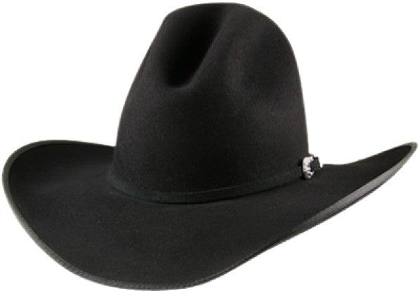 Serratelli® 6X Gus Bound Edge Felt Cowboy Hat Black Granite
