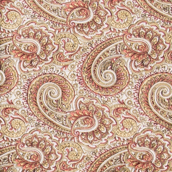 Wyoming Traders® Brass & Bronze Paisley Print Silk Scarf Wild Rag