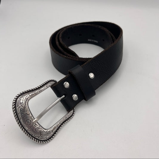 Nocona® Women's Classic Straight Black Leather Western Belt
