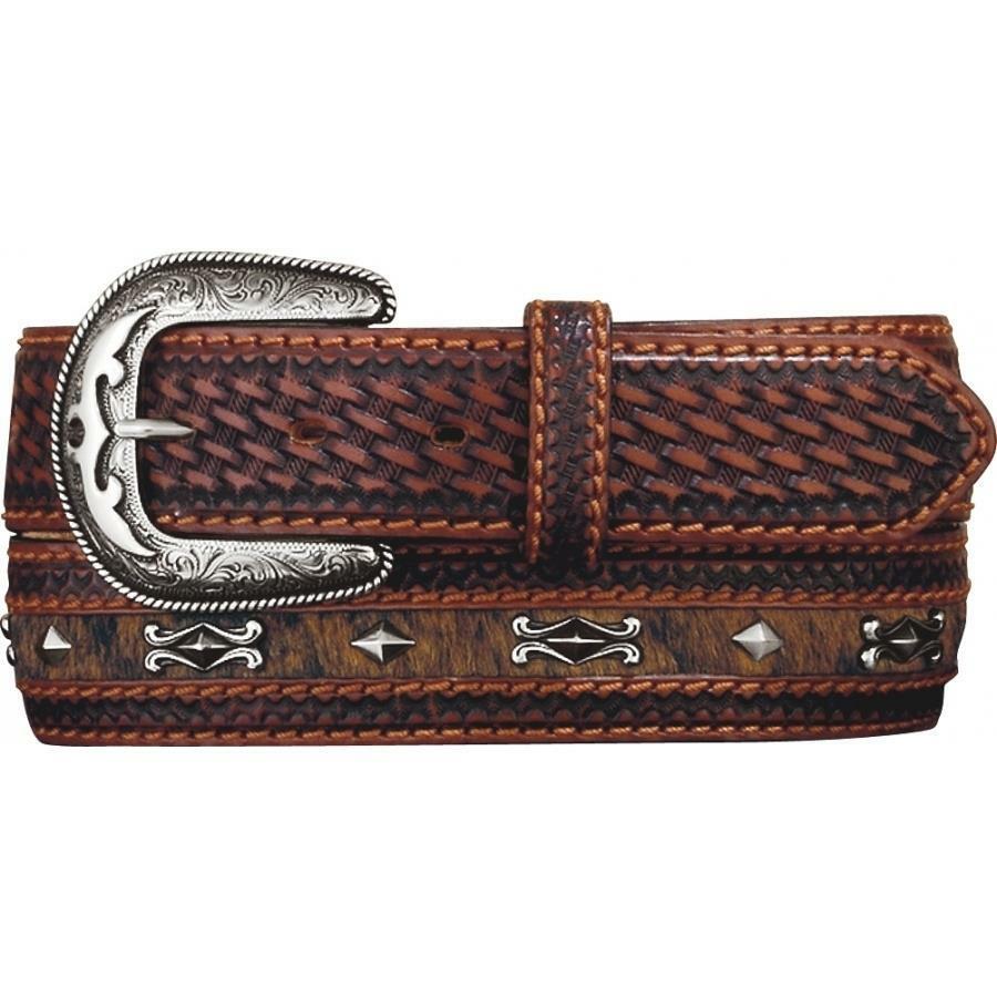 Tony Lama® Men's Diamond River Leather Belt