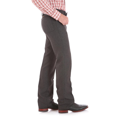 Wrangler® Men's Wrancher® Western Dress Pants - Heather Tan / Black