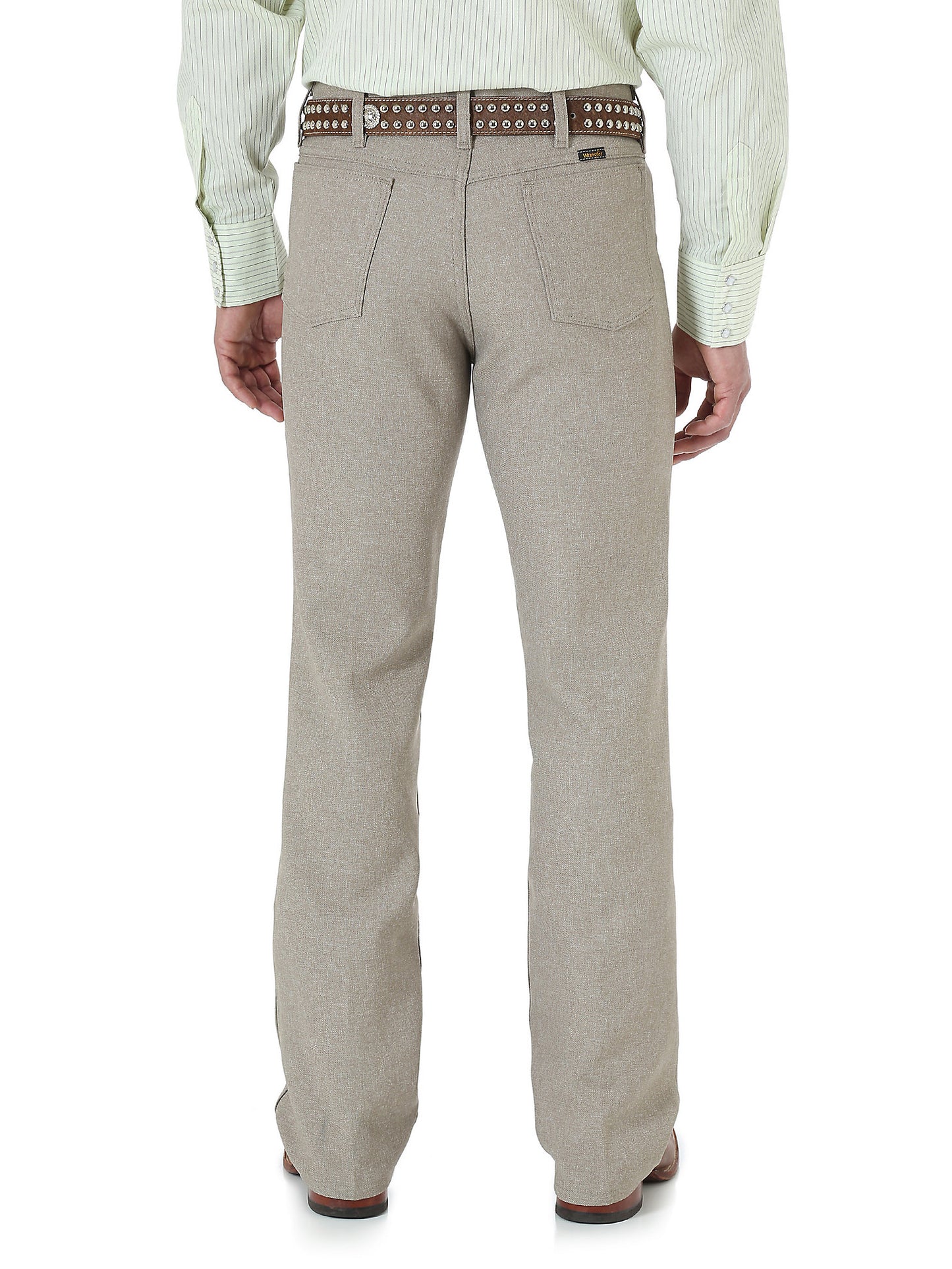 Wrangler® Men's Wrancher® Western Dress Pants - Heather Tan / Black