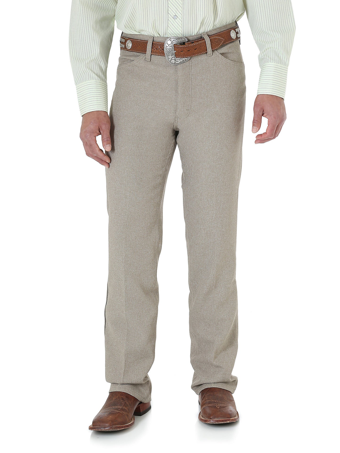 Wrangler® Men's Wrancher® Western Dress Pants - Heather Tan