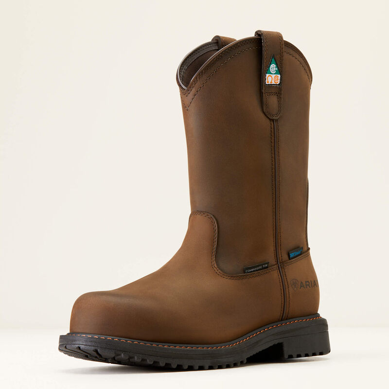Ariat® Men's Brown RigTEK CSA Waterproof Composite Toe Work Boots