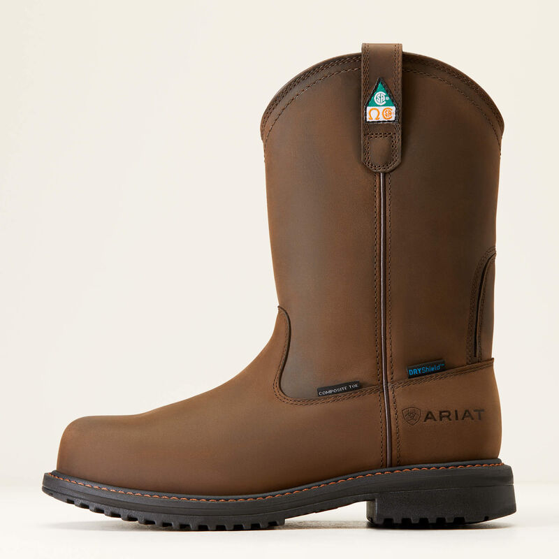 Ariat® Men's Brown RigTEK CSA Waterproof Composite Toe Work Boots
