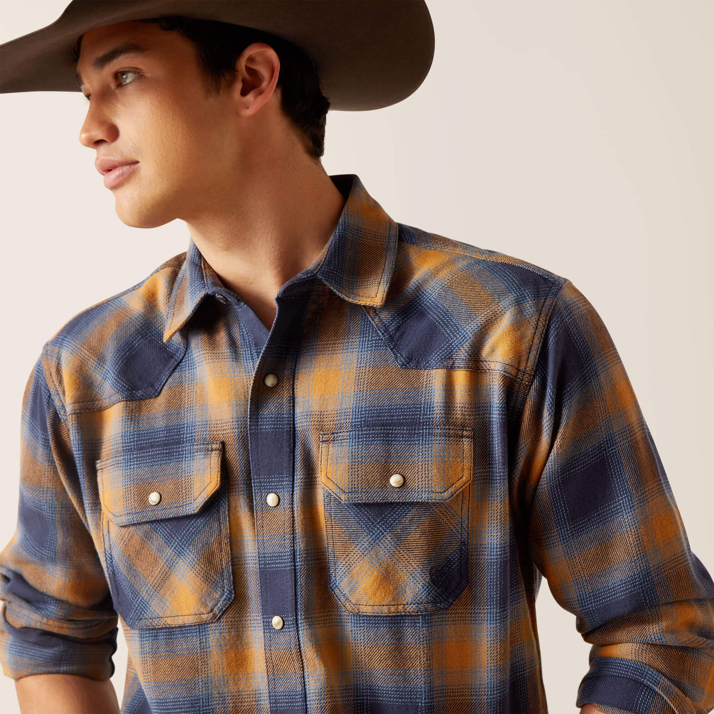 Ariat® Men's Hershel Retro Fit Long Sleeve Snap Front Western Shirt