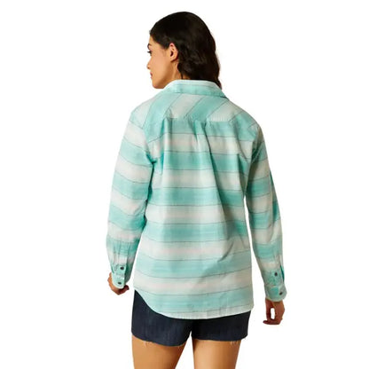 Ariat® Women's Billie Jean Turquoise Long Sleeve Button Front Shirt