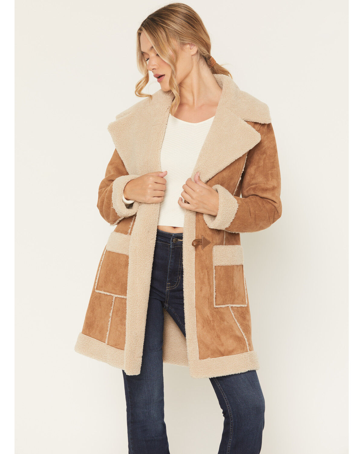 Panhandle Slim® Women's Camel Microsuede & Berber Lined Coat