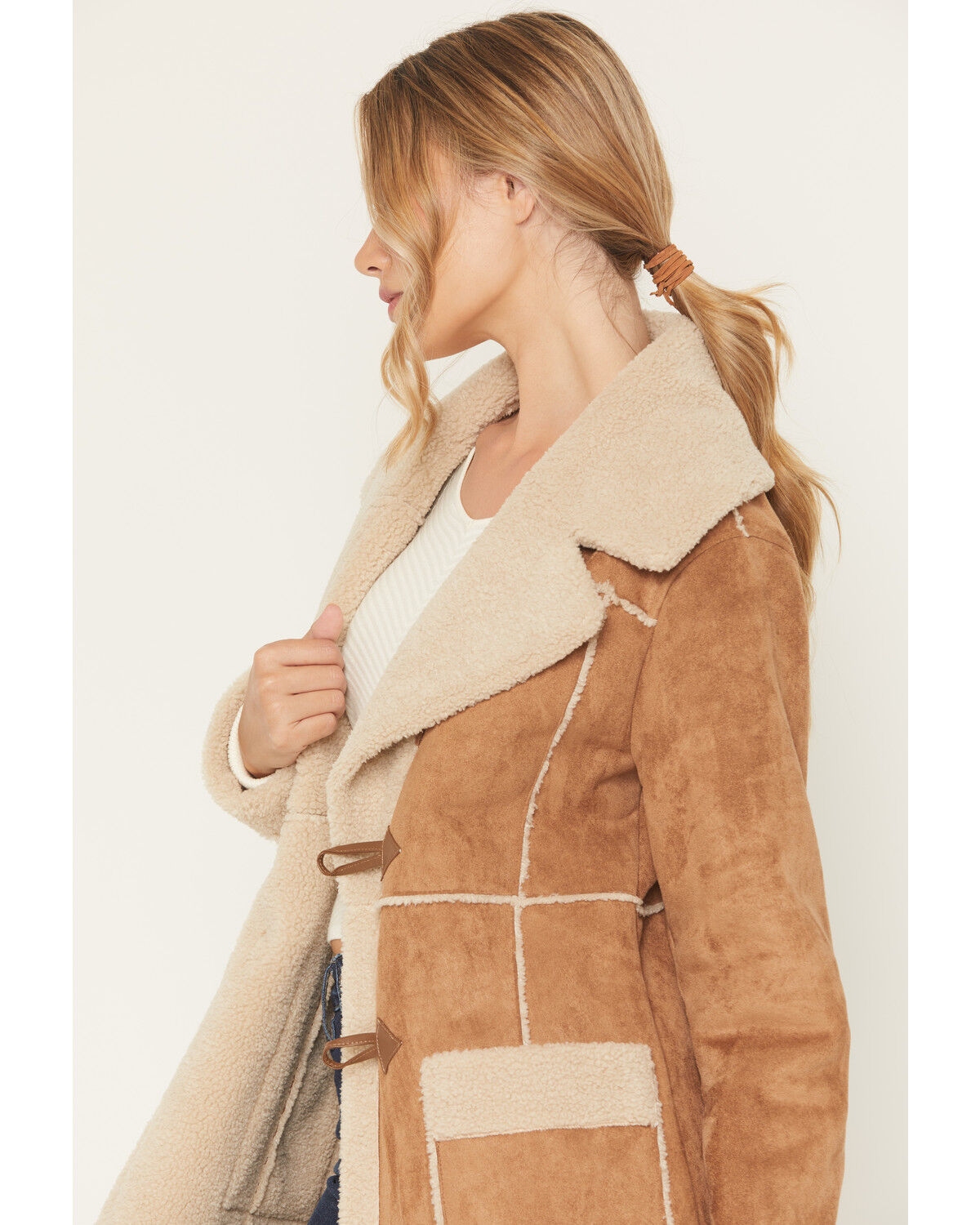 Panhandle Slim® Women's Camel Microsuede & Berber Lined Coat