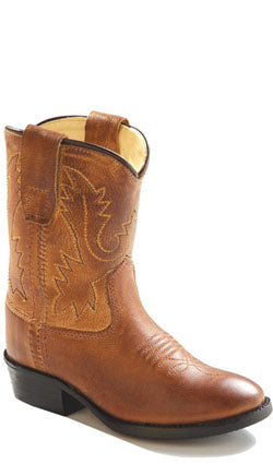 Jama Old West® Infant Brown Round Toe Cowboy Boots