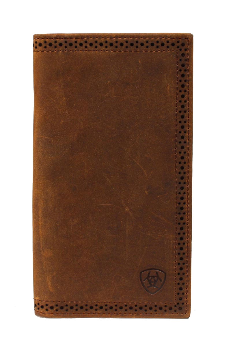 Ariat® Premium Distressed Leather Rodeo Wallet