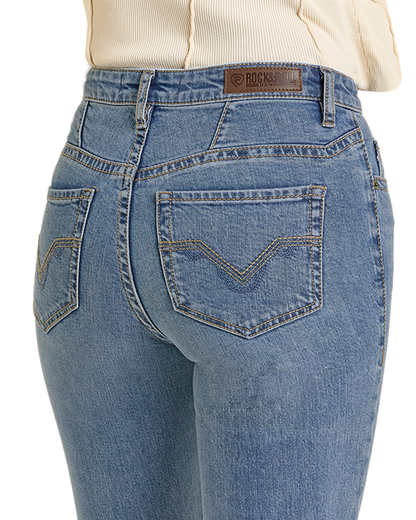 Panhandle Slim® Women's Yoke Detail High Rise Denim Pants