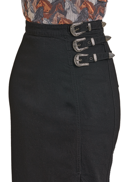Panhandle Slim® Women's Black Denim Maxi Skirt