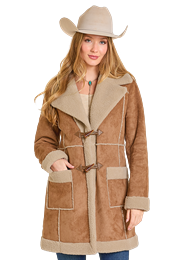 Panhandle Slim® Women's Camel Microsuede & Berber Lined Coat