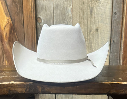 Serratelli® 6X Brick Crown 4.25 Bound Edge Brim Black Felt Cowboy Hat