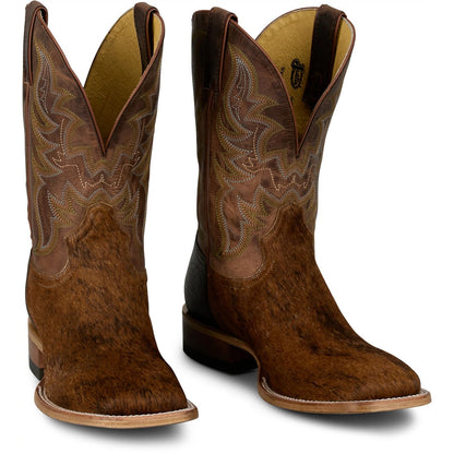 Justin® Men's Brown Baron Cowhide Cowboy Boots