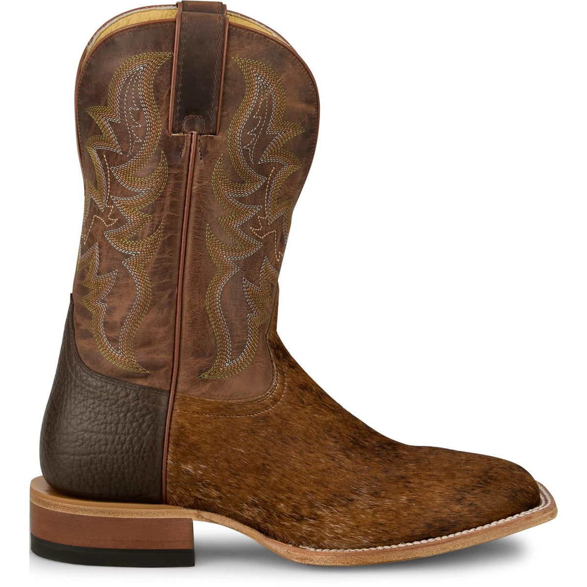 Justin® Men's Brown Baron Cowhide Cowboy Boots