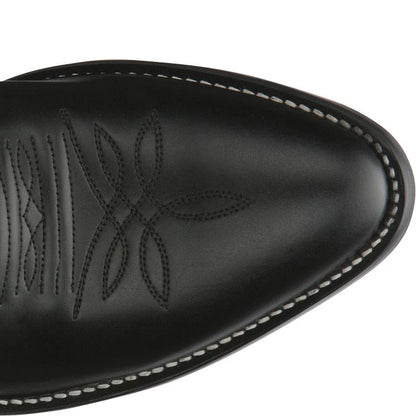 Justin® Men's Black London Calf Skin Round Toe Cowboy Boots
