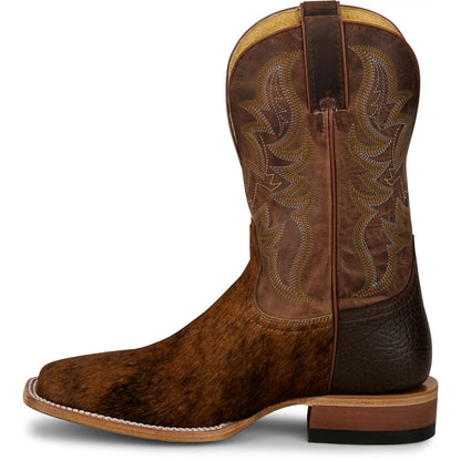Justin® Men's Brown Baron Cowhide Cowboy Boots