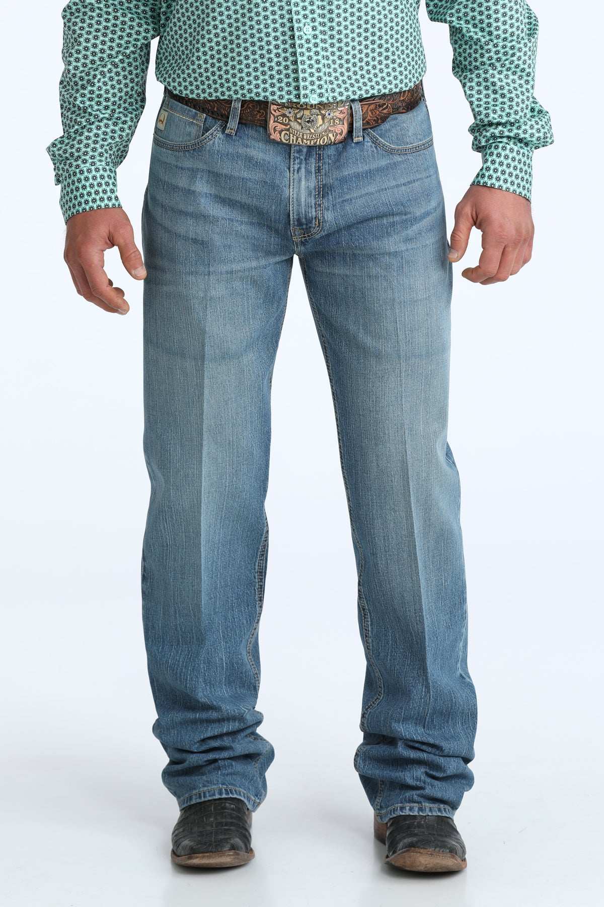 Cinch® Men's Grant Medium Stonewash 5 Pocket Denim Jeans