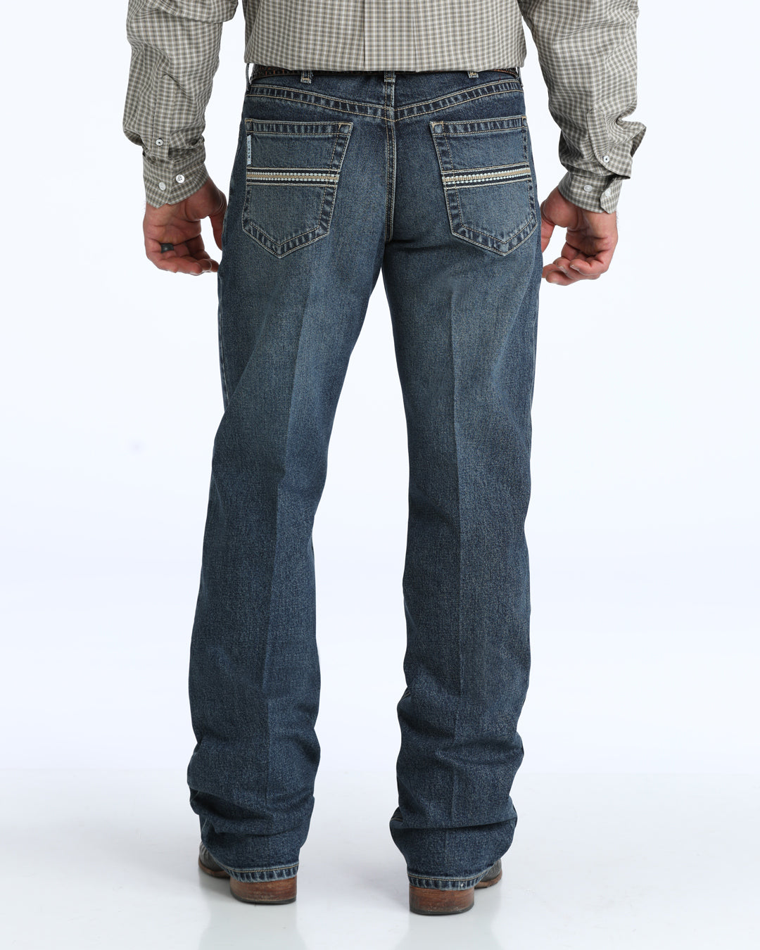 Cinch® Men's White Label Mid Rise Straight Leg Dark Stone Wash Denim Jeans