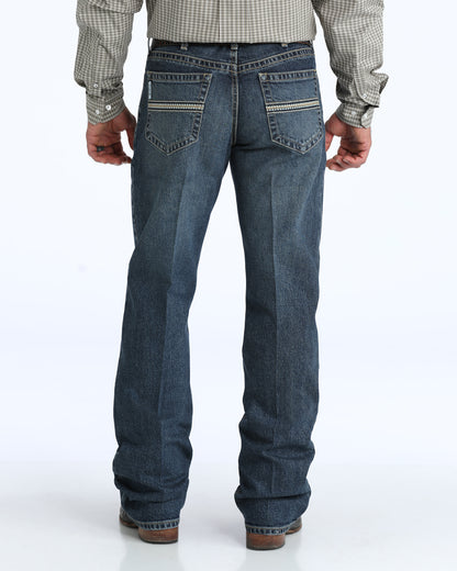 Cinch® Men's White Label Mid Rise Straight Leg Dark Stone Wash Denim Jeans