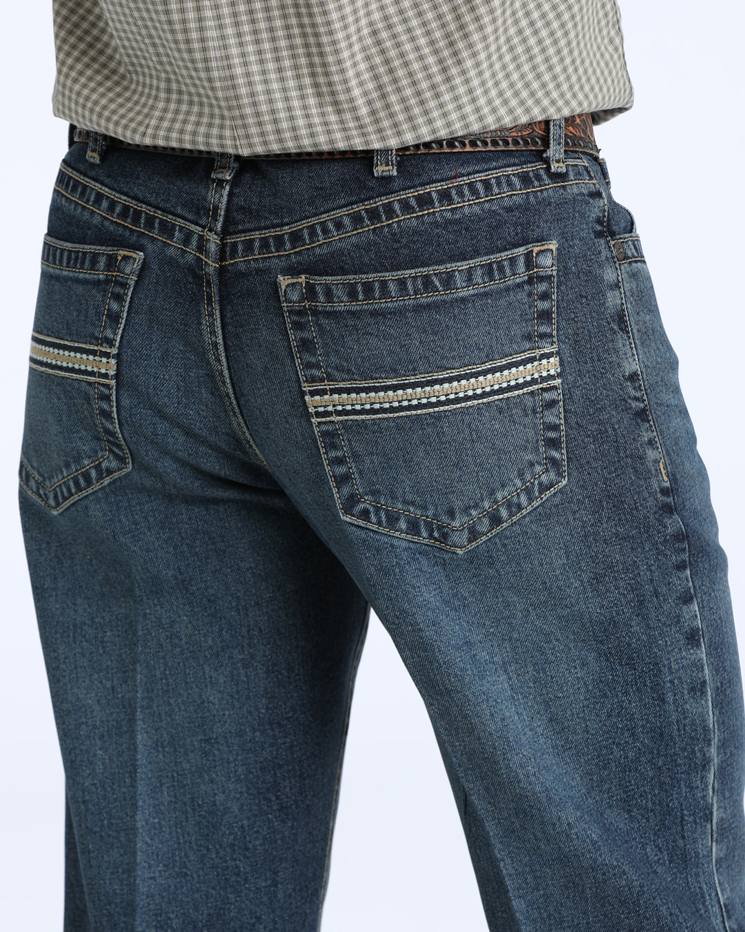 Cinch® Men's White Label Mid Rise Straight Leg Dark Stone Wash Denim Jeans