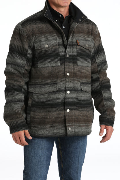 Cinch® Men's Wooly Gray Snap Front Ranch Coat