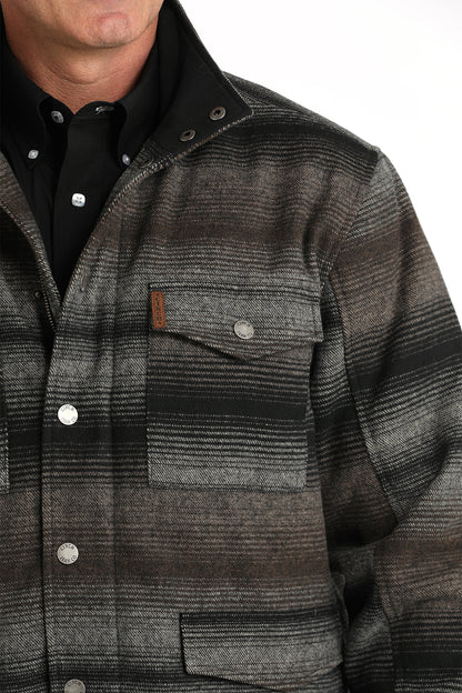Cinch® Men's Wooly Gray Snap Front Ranch Coat