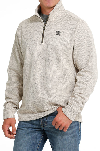 Cinch® Men's Stone 1/4 Zip Long Sleeve Pullover Sweater