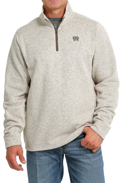 Cinch® Men's Stone 1/4 Zip Long Sleeve Pullover Sweater